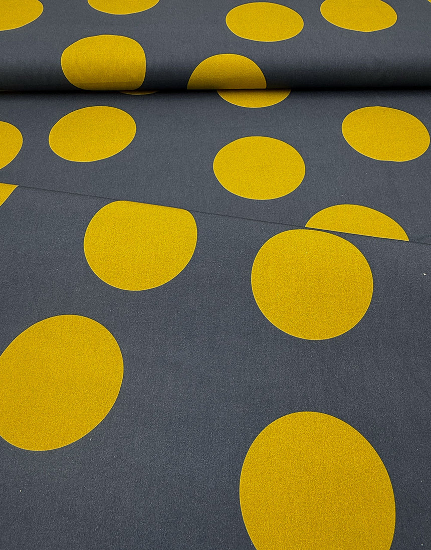 Beach Hut Spot, Cotton Poplin Fabric, Light and Lush