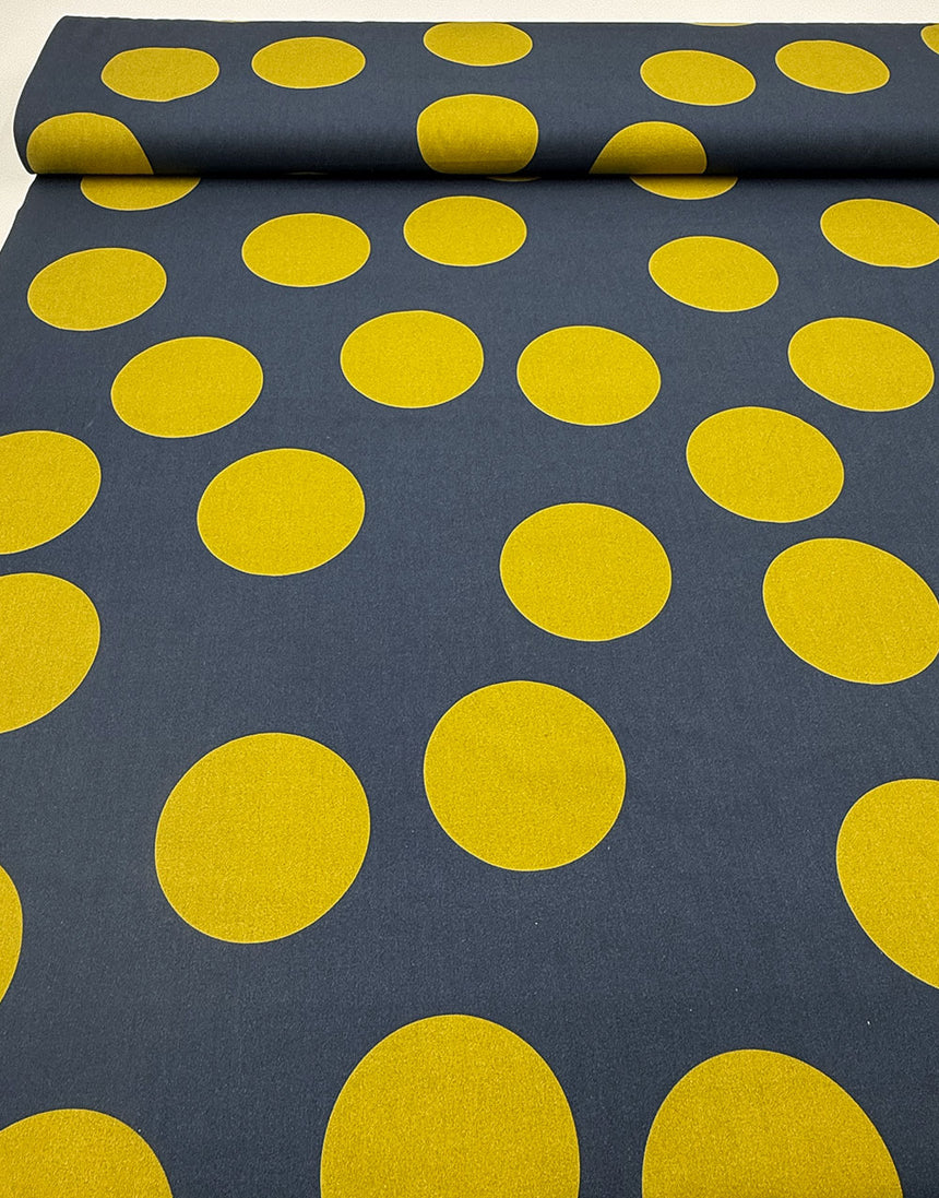 Beach Hut Spot, Cotton Poplin Fabric, Light and Lush