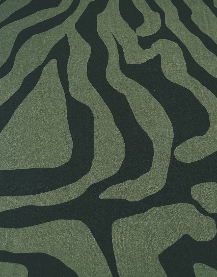 Olive Contour Light & Lush Viscose Fabric
