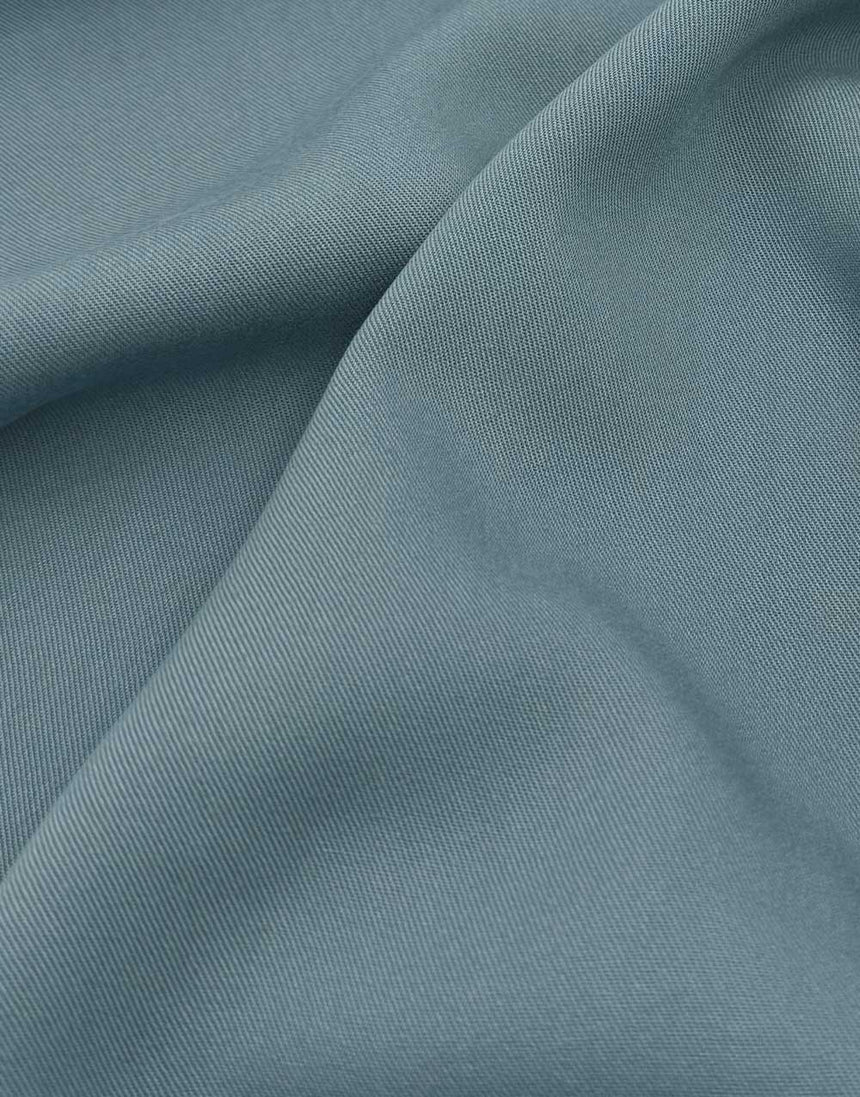 Stormy Sky Blue Light & Lush Viscose Fabric