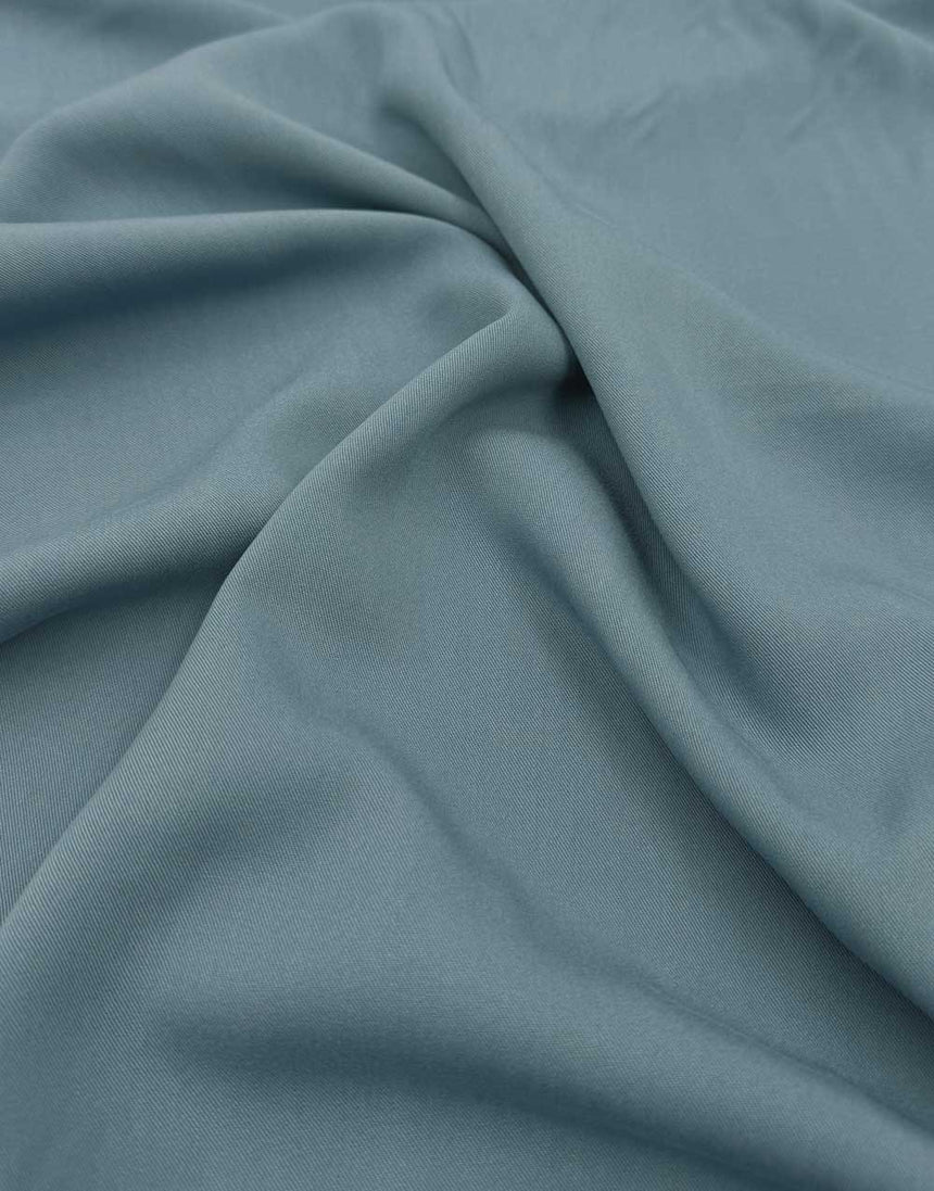Stormy Sky Blue Light & Lush Viscose Fabric