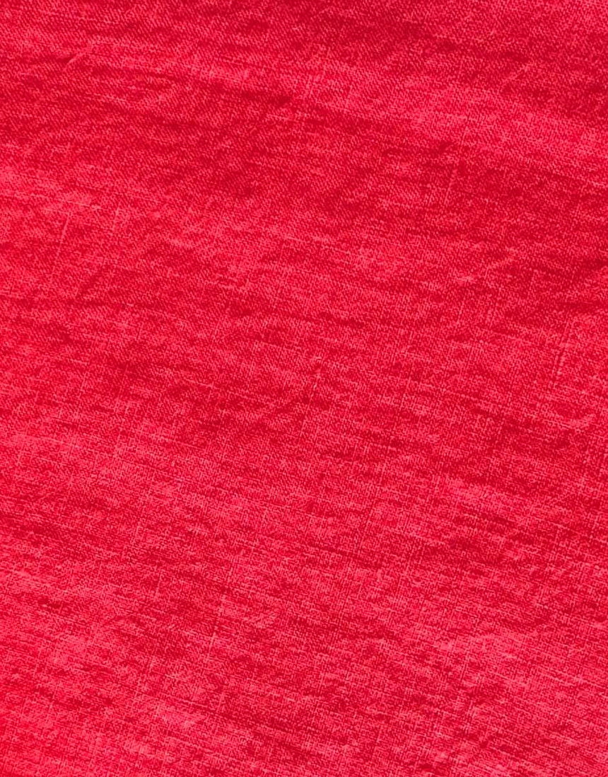 Ischia Washed Linen Fabric, Red