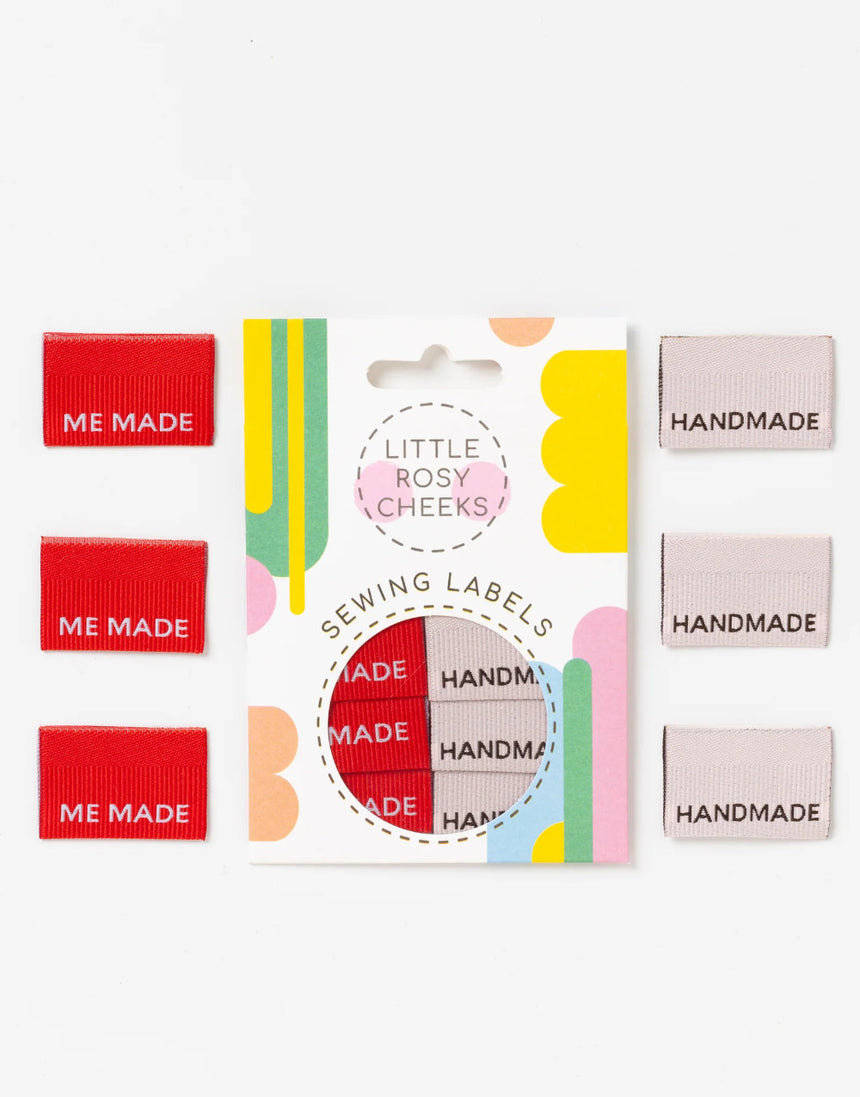 Me Made / Handmade, Woven Sewing Labels - Pack of 6