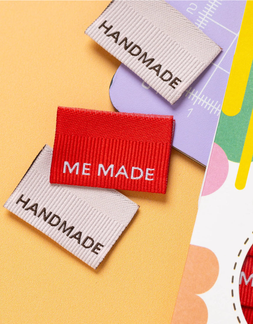 Me Made / Handmade, Woven Sewing Labels - Pack of 6
