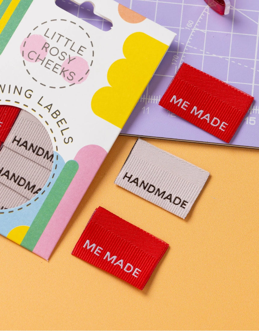 Me Made / Handmade, Woven Sewing Labels - Pack of 6