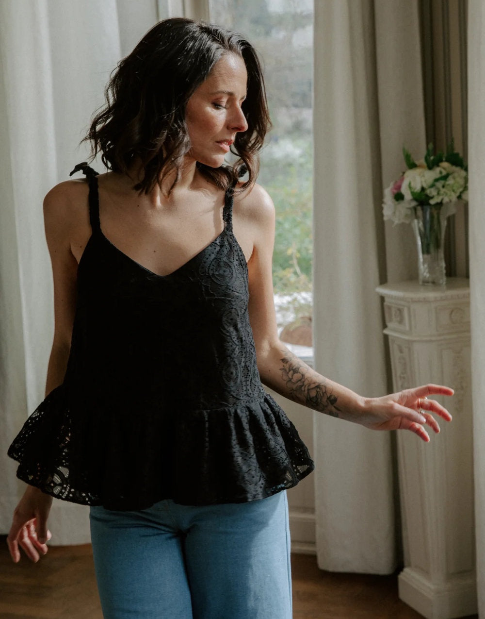 epine エピヌ double ribbon frill blouse | IODA.COM