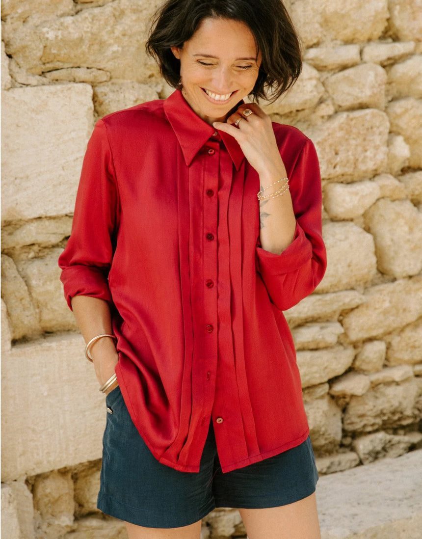 Scala Shirt Paper Sewing Pattern, Maison Fauve