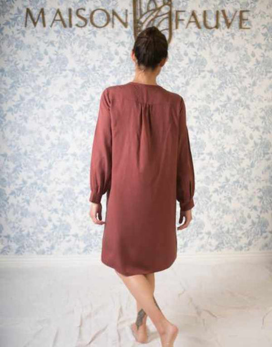 Atlas Shirt Dress Sewing Pattern, Maison Fauve – Clothkits
