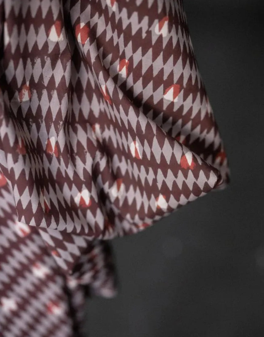 Tollymore Indian Block Print Cotton Fabric