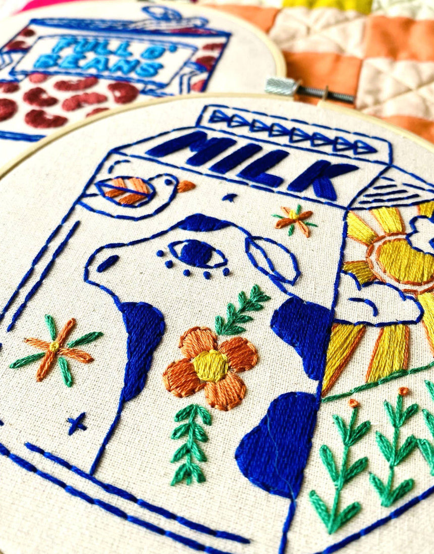 Milk Carton Embroidery Kit, Hook Line & Tinker