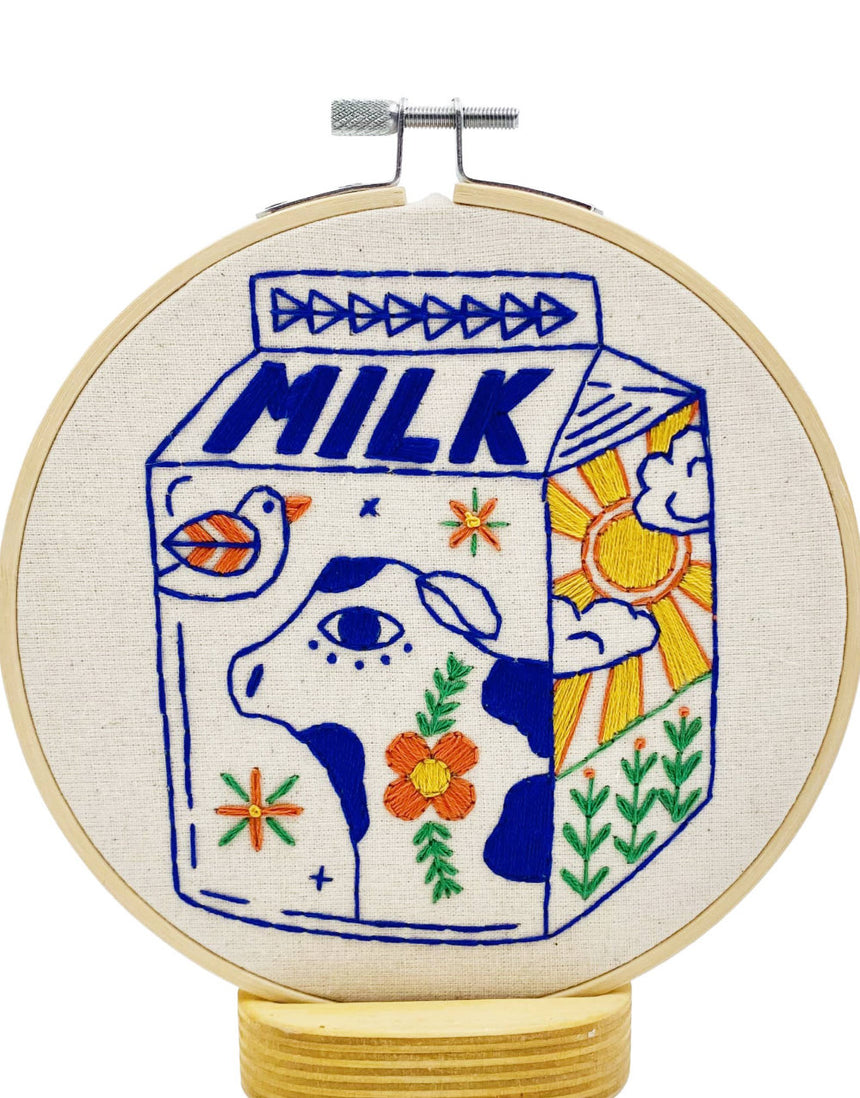 Milk Carton Embroidery Kit, Hook Line & Tinker