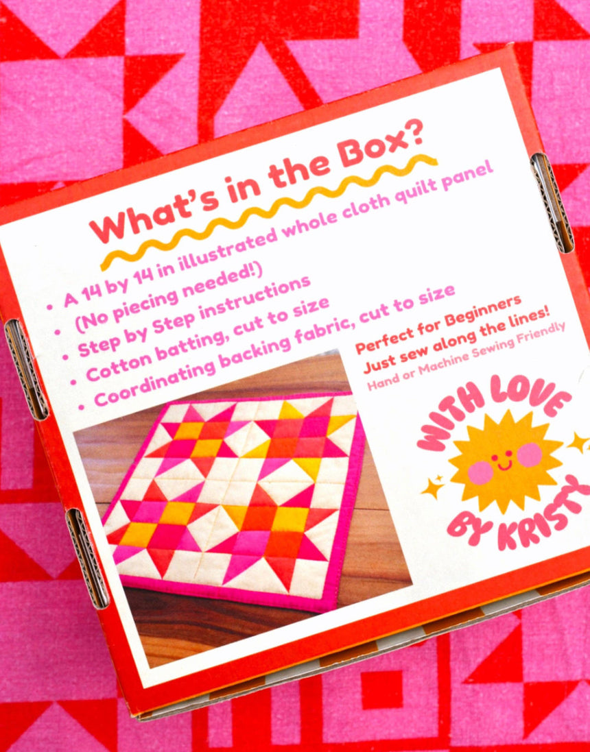 Hot Pink Mini Quilt Kit, With Love by Kristy