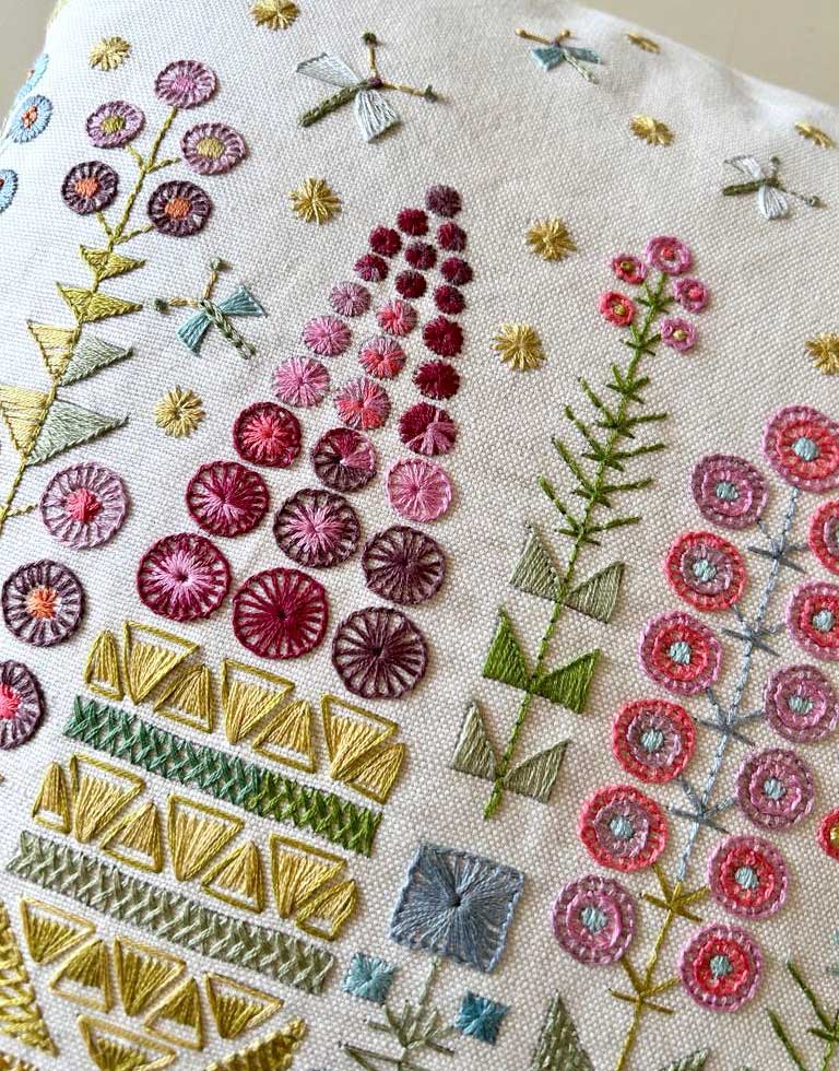 Floral Spires, Nancy Nicholson Embroidery Stitch Kit