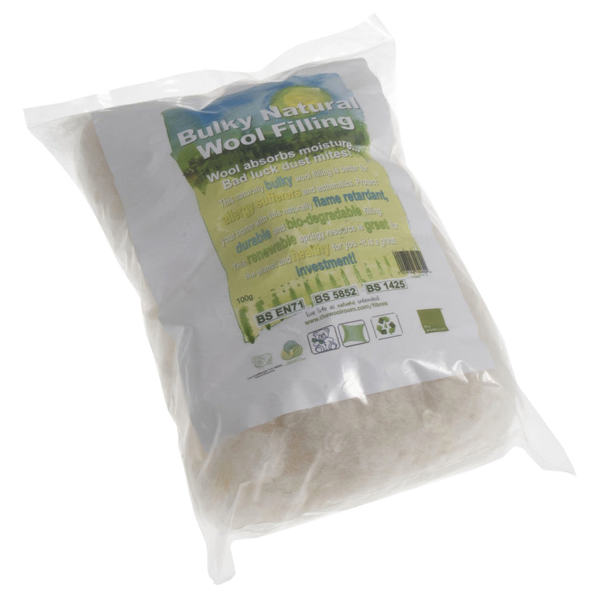 Natural Wool Toy Filling Stuffing, 100g