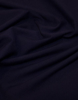 Remnant 90cm -Navy Organic Cotton Jersey Fabric