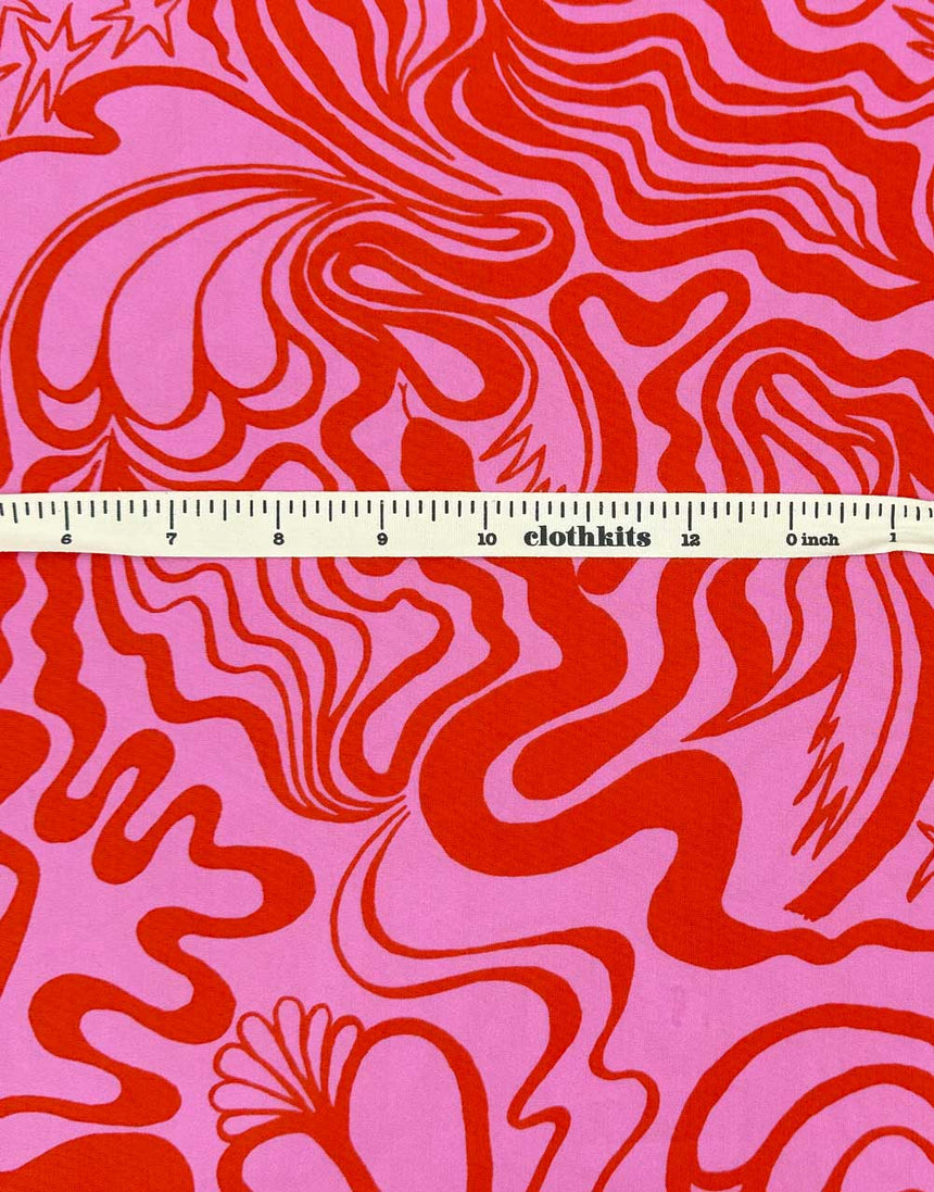 Ruby The Wanderer Fine Cotton Poplin Fabric, Nerida Hansen