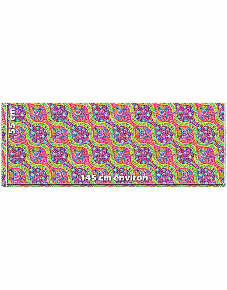 Pink Alcazar Organic Cotton Poplin Fabric, Odile Bailloeul