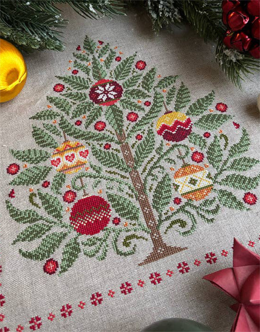 Oh Christmas Tree Cross Stitch Kit, Love Poppet