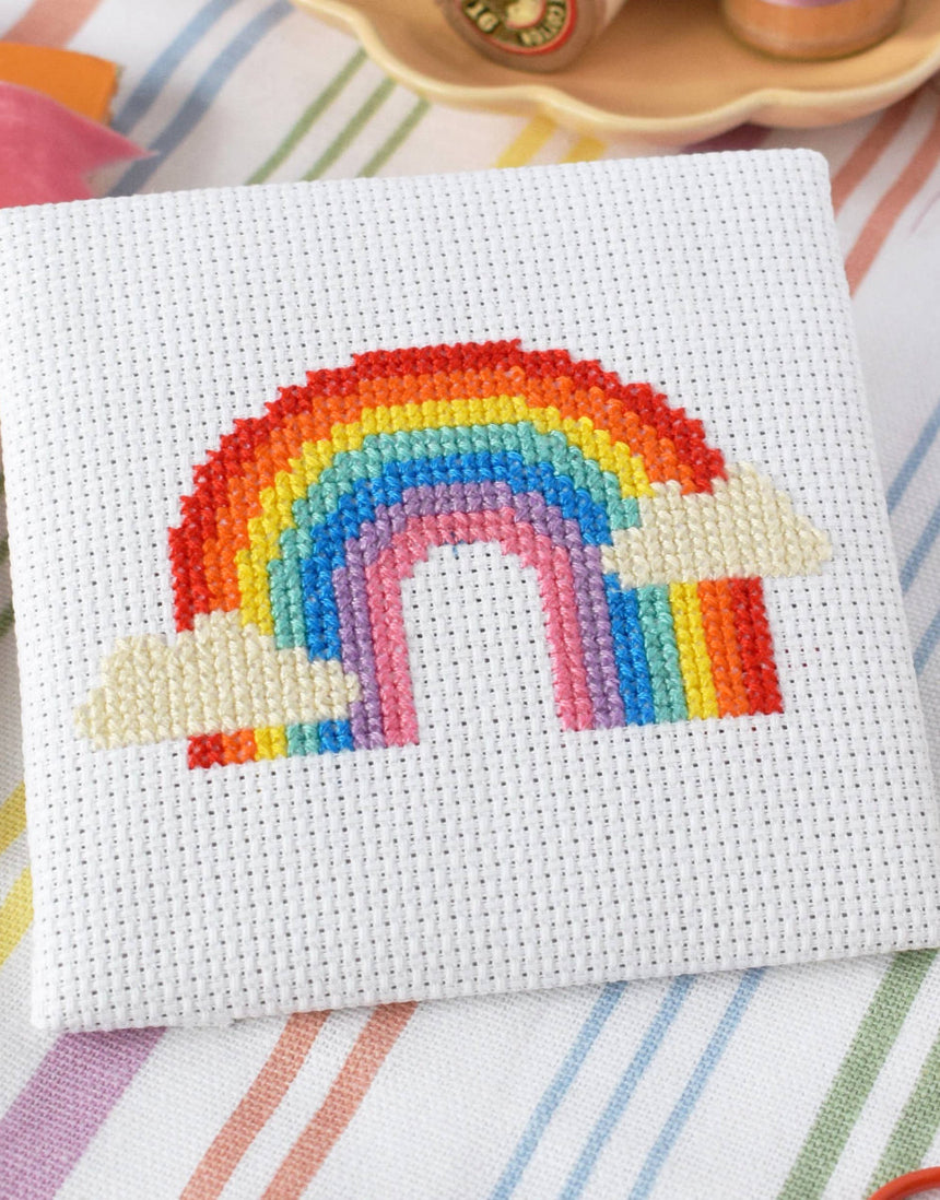 Over the Rainbow Mini Cross Stitch Kit, The Make Arcade