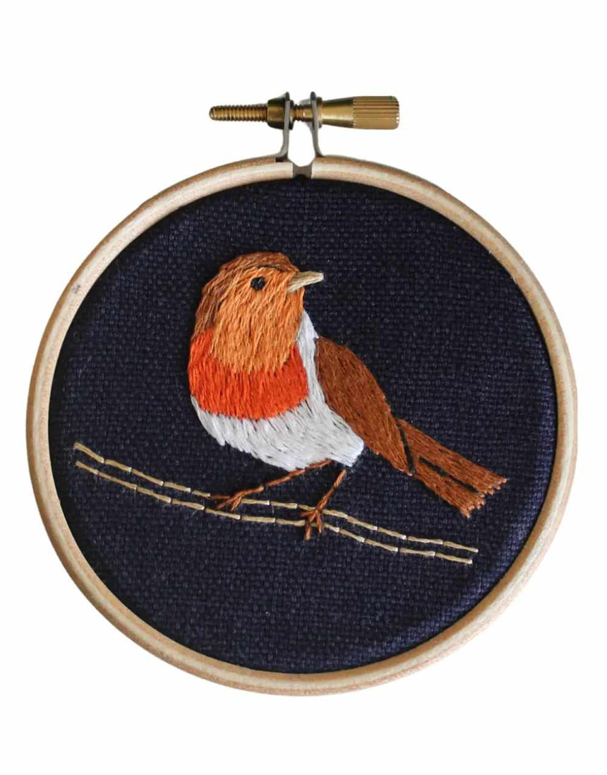 Robin Mini Embroidery Kit, Paraffle