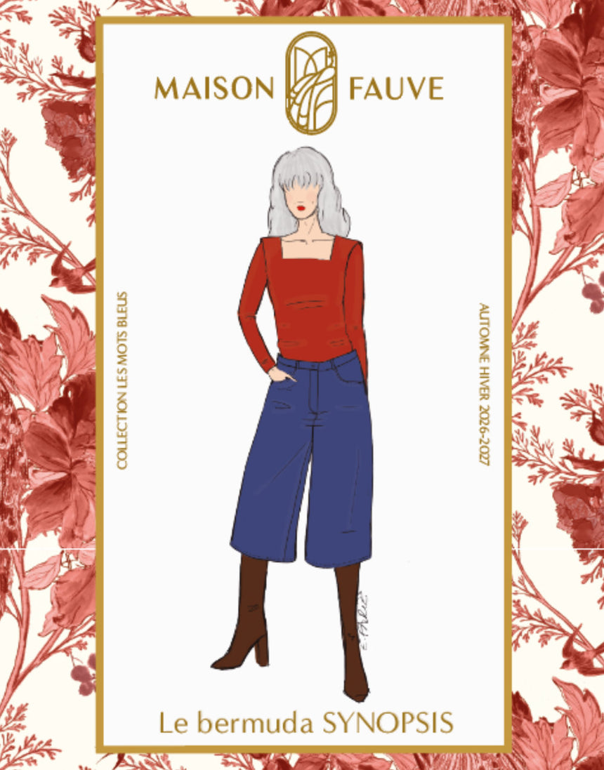 Le Bermuda Synopsis Shorts Paper Sewing Pattern, Maison Fauve