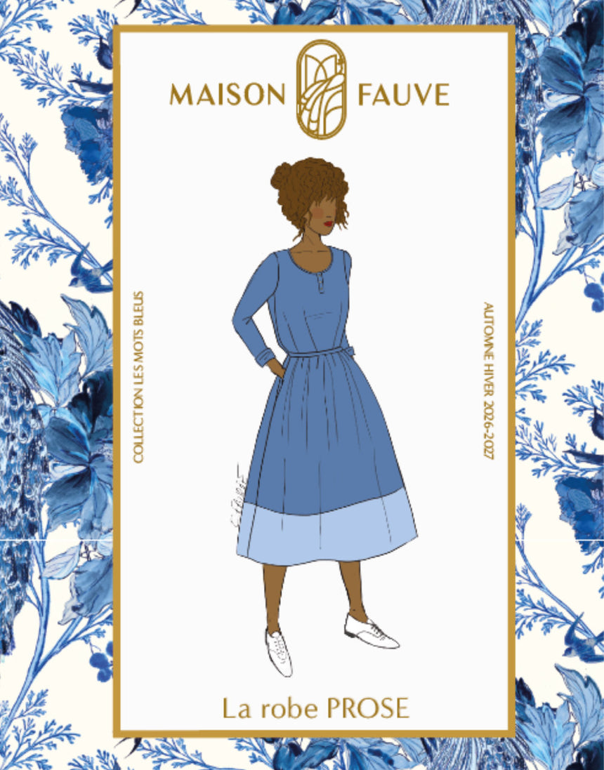 La Robe Prose Dress Paper Sewing Pattern, Maison Fauve