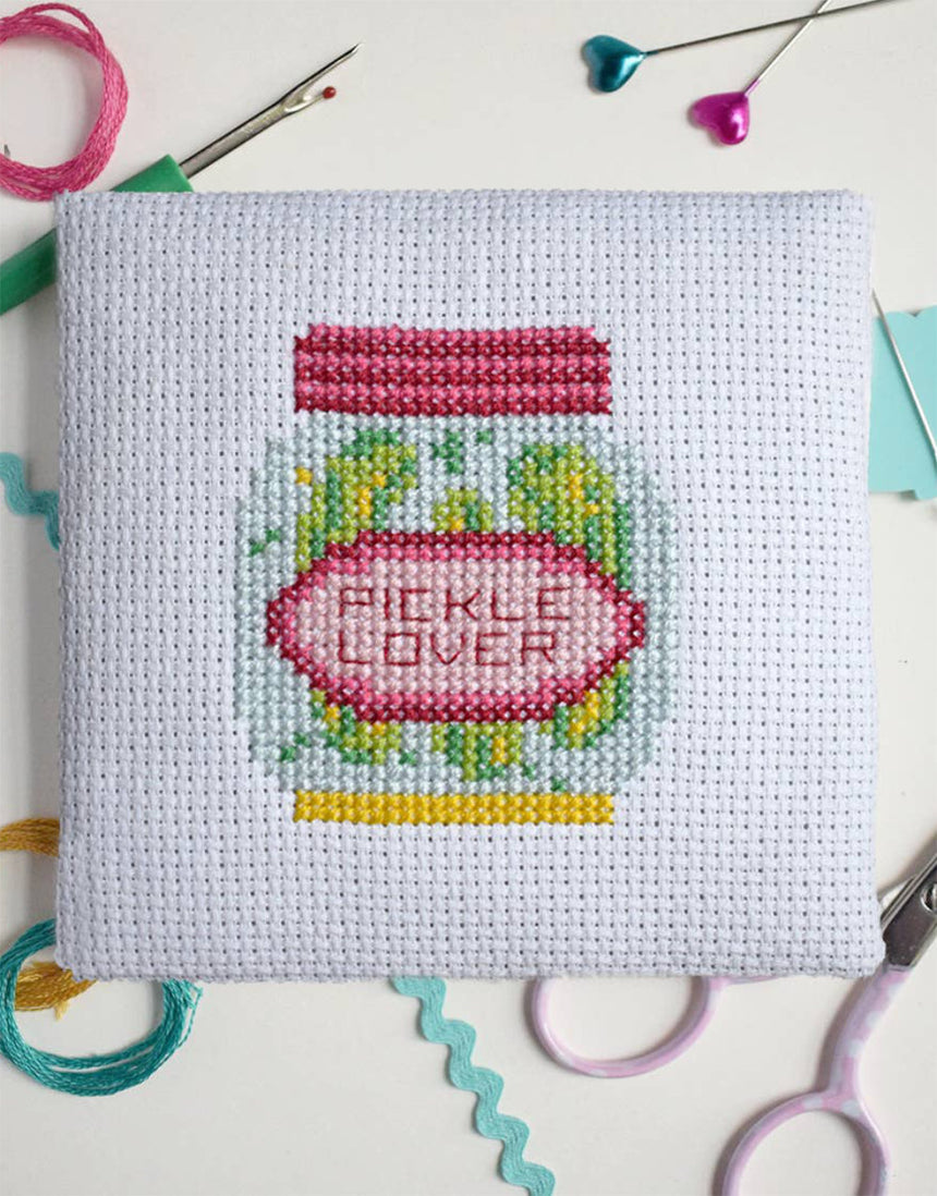 Pickles Mini Cross Stitch Kit, The Make Arcade