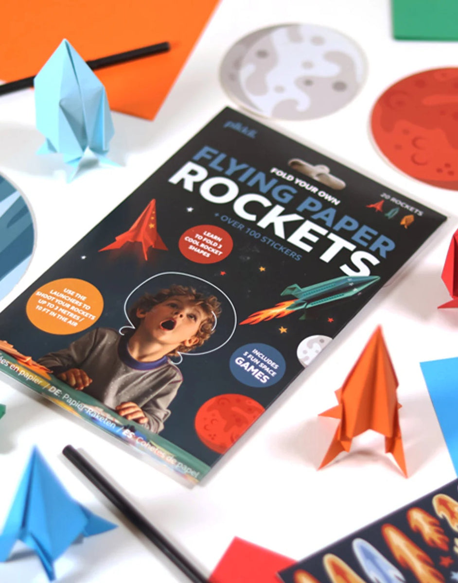 Psi Paper Rockets Fold Your Own Flying Paper Rockets, Pikkii – Clothkits