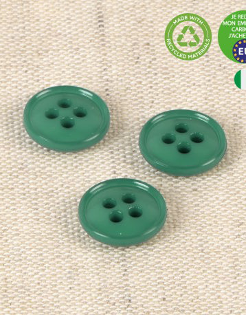 Recycled 4-Hole Coloured Buttons, 11mm