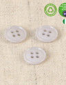 Recycled 4-Hole Coloured Buttons, 11mm