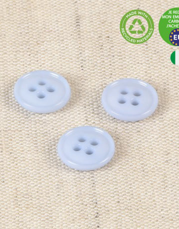 Recycled 4-Hole Coloured Buttons, 11mm
