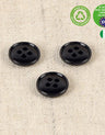 Recycled 4-Hole Coloured Buttons, 11mm