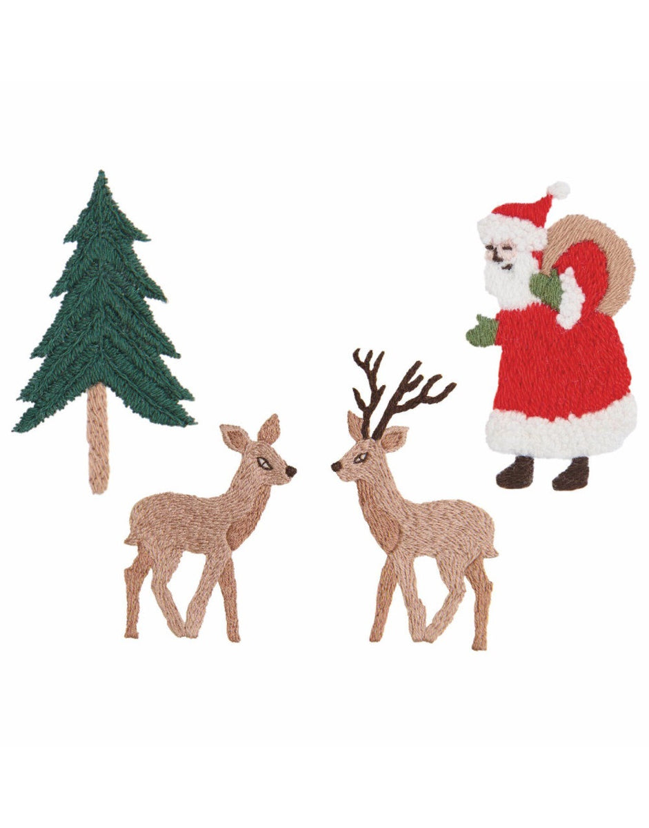 Christmas Forest Stick and Stitch Embroidery Kit, Rico Design – Clothkits