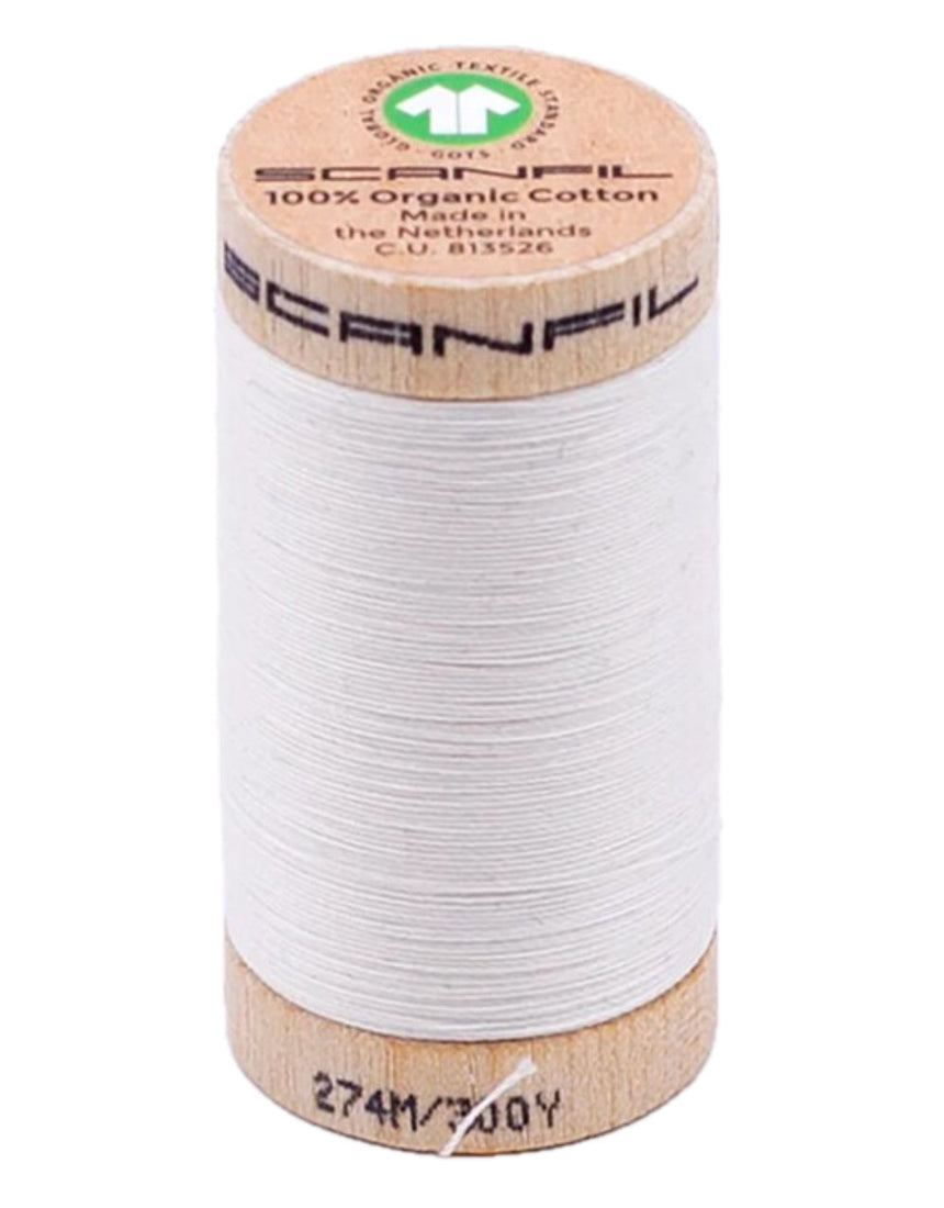 scanfil organic thread in white