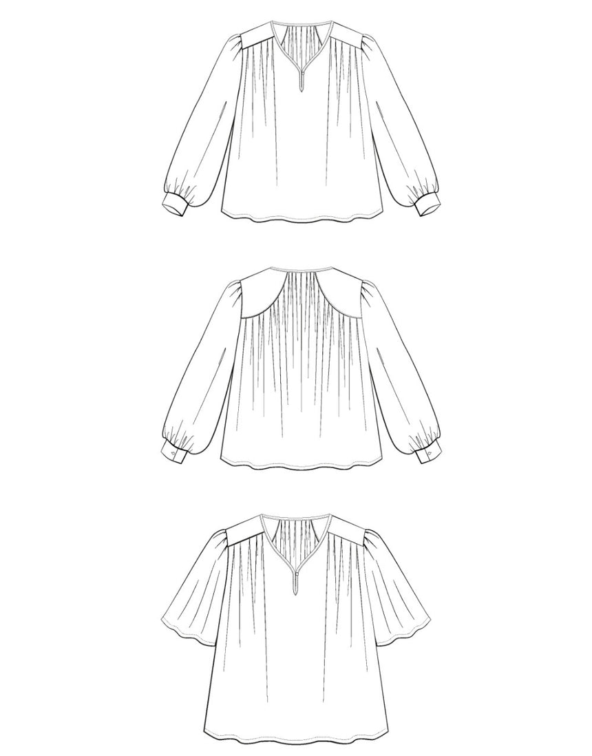 La Blouse Missive Paper Sewing Pattern, Maison Fauve