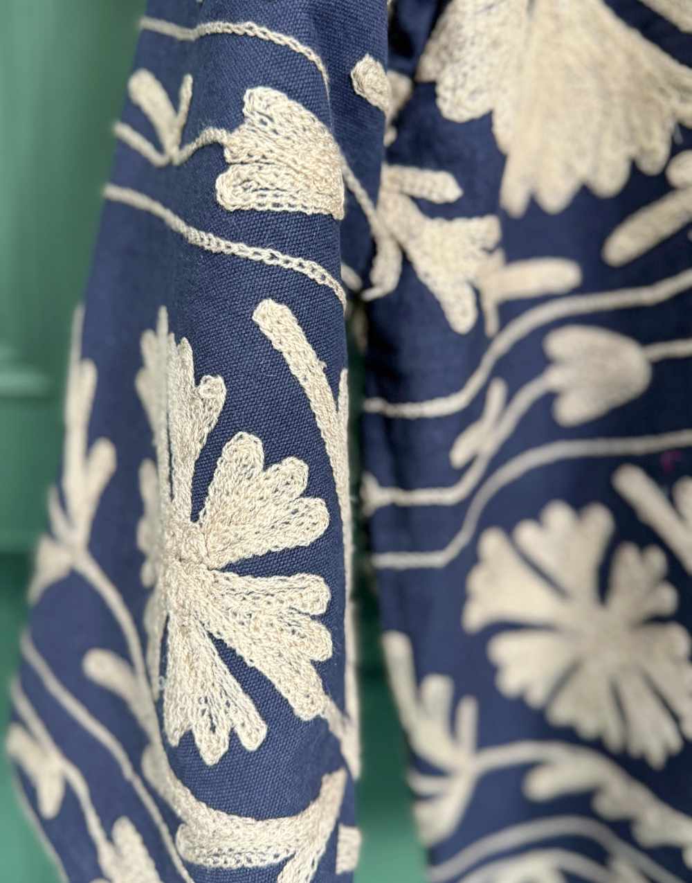 Embroidered(Sashiko) Silk Bolero Embroidered(Sashiko) Silk Bolero