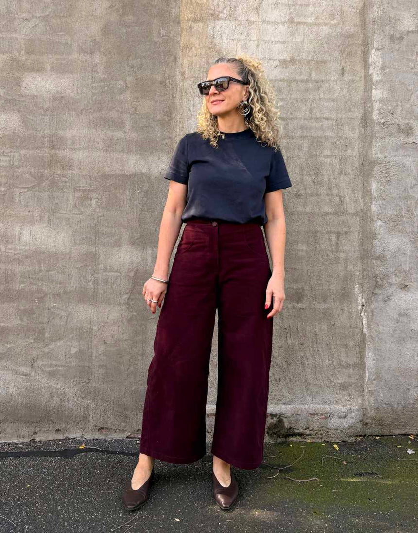 Alba Pants Sewing Pattern, Tessuti