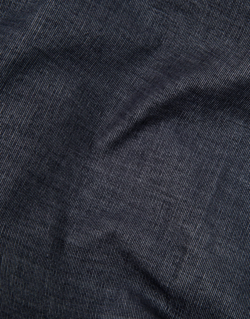 Deep Charcoal Woven Cotton Velvet Fabric, Atelier Brunette
