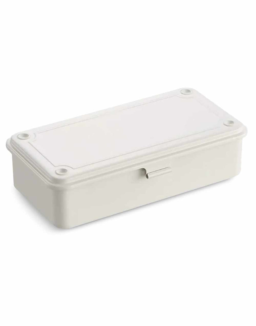 Toyo Steel Tool Box T-190, White Small Toolbox