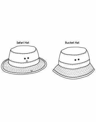 Bucket hat template online