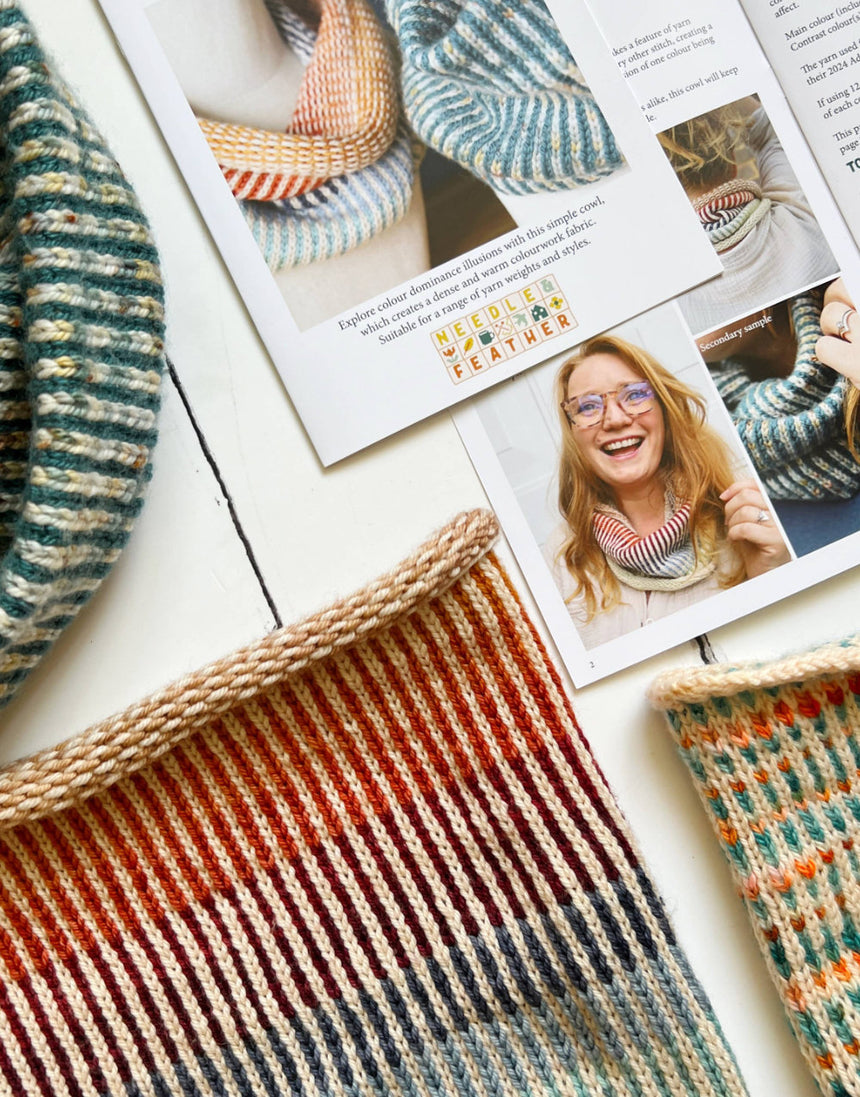 Wave By Wave Cowl Knitting Pattern, Needle & Feather