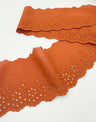 Scalloped Flowers Broderie Anglaise Wide Lace Trim, 95mm