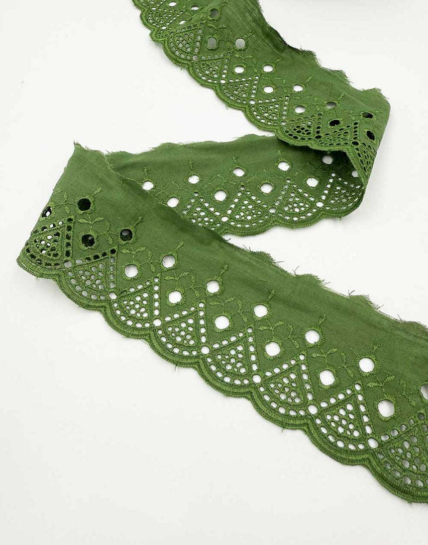 Waves Broderie Anglaise Lace Trim, 55mm