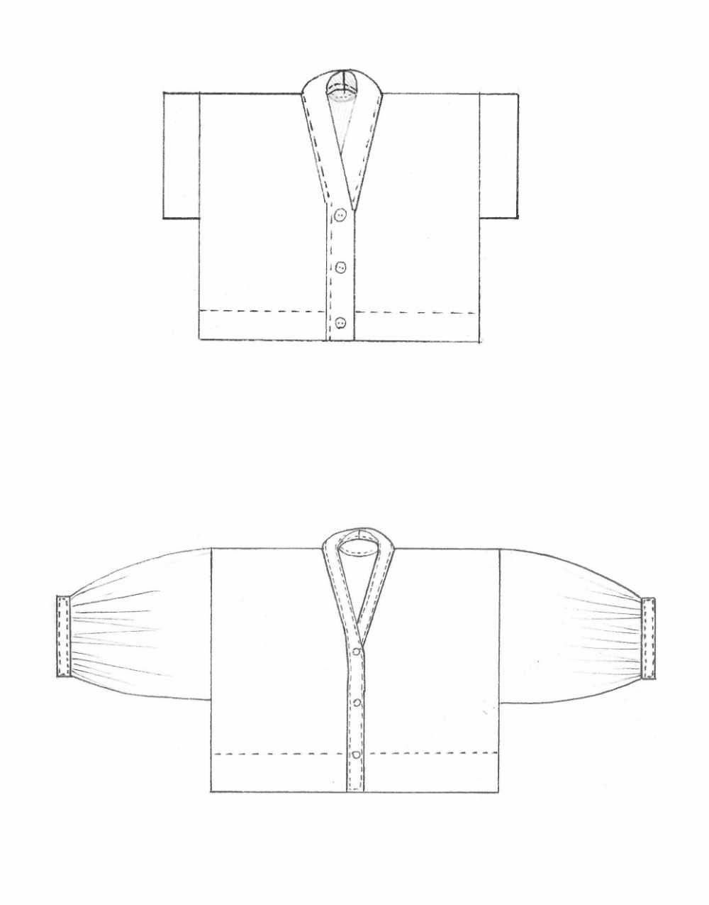 Cropped Shirt Zero Waste Sewing Pattern PDF Immediate Download