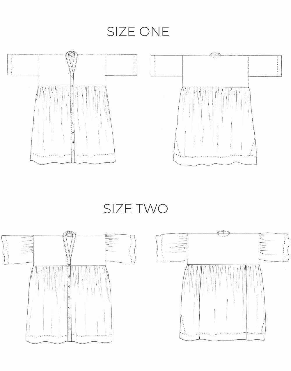 Gather Dress Zero Waste Sewing Pattern PDF Immediate Download, Birgitt ...