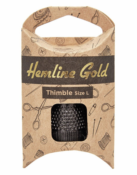 Hemline Gold Sewing Tools Thimble Size L, Hemline Gold 12053