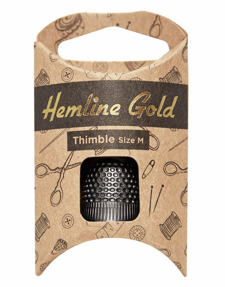 Hemline Gold Sewing Tools Thimble Size M, Hemline Gold 9317385314402 9317385314402