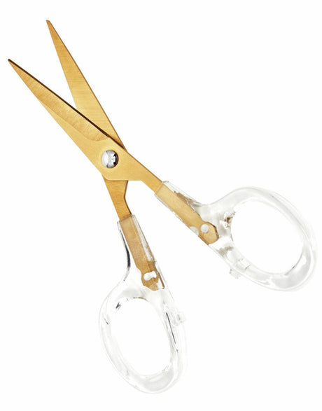 Hemline Gold Scissors Embroidery Scissors 12.5cm, Hemline Gold 9317385314280 9317385314280