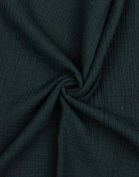 Not Specified Double Gauze Black / Plain Black Cotton Organic Double Gauze 10625
