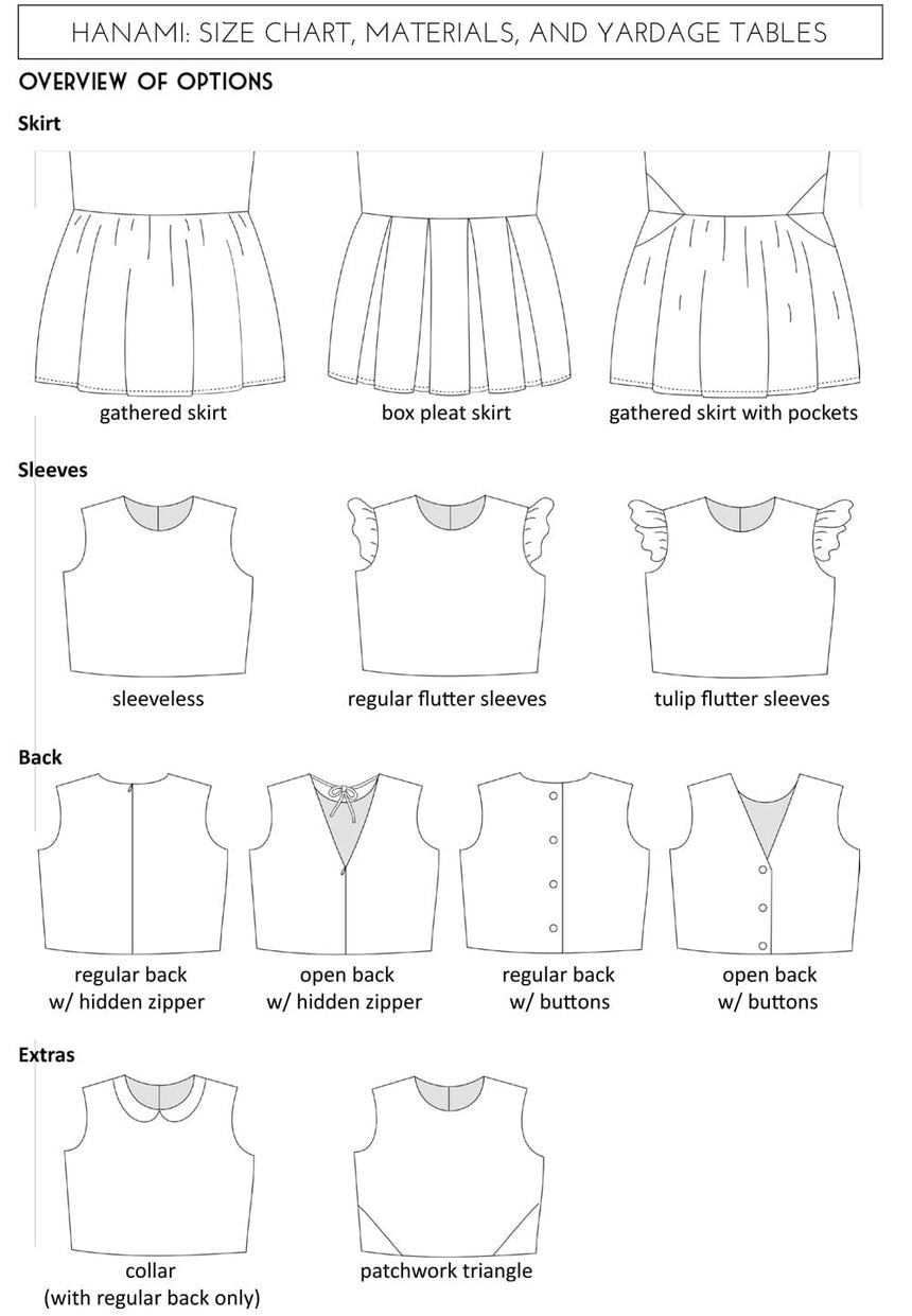 Straightgrain Children's Clothing Hanami Dress, Straightgrain Girl's Sewing Pattern 50338082